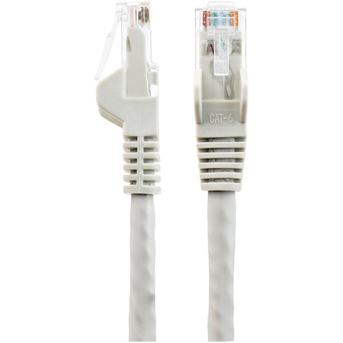 StarTech.com 25ft (7.6m) CAT6 Ethernet Cable - LSZH (Low Smoke Zero Halogen) - 10 Gigabit 250Mhz 100W PoE RJ45 UTP Network Patch Cord Snagless with Strain Relief - Gray CAT 6, ETL Verified, 24AWG