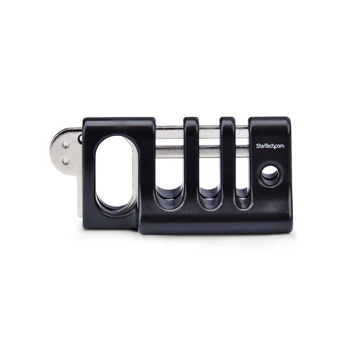 StarTech.com Peripheral Cable Anchor Lock, Secure Keyboard/Mouse, Cable Lock For Shared Office/Public Computers, Cable Trap Compatible w/Laptop Security Cable/Padlock - TAA