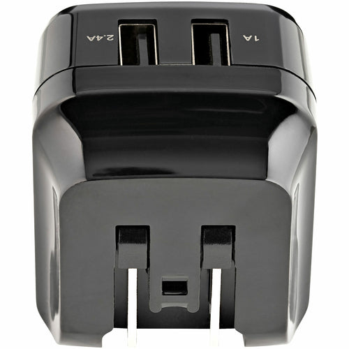 StarTech.com 2 Port USB Wall Charger - 17W Wall Charger Hub (2.4A & 1A port) - Dual Port USB-A Power Adapter - Portable/Travel USB Wall Plug to Charge Multiple Devices - Phones/Tablets