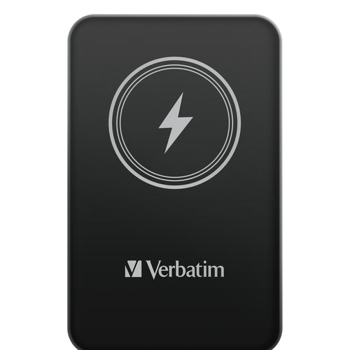 Verbatim Charge 'n' Go Magnetic Wireless Power Bank 5000mAh Black