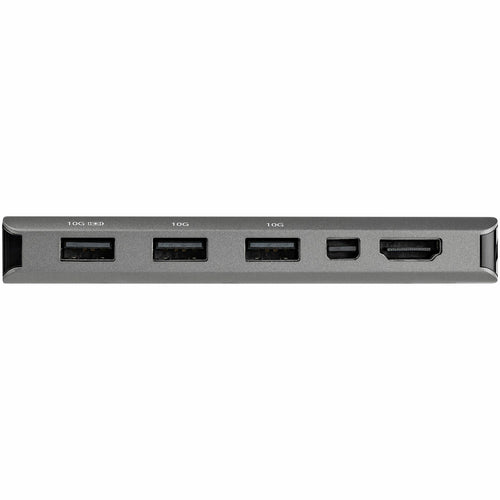 StarTech.com USB C Multiport Adapter - USB-C to HDMI or Mini DisplayPort 4K 60Hz, 100W Power Delivery Pass-Through, 4-Port 10Gbps USB Hub - USB Type-C Mini Dock - w/ 12" Attached Cable