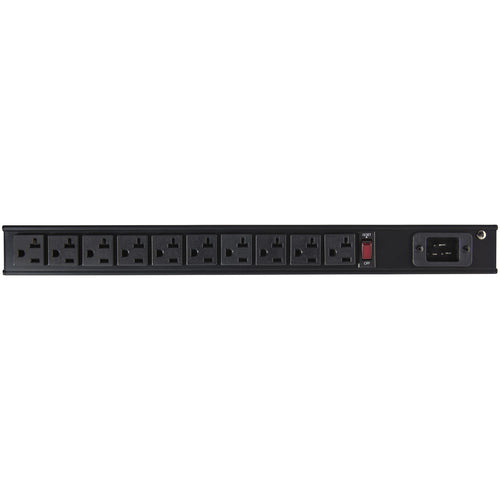 StarTech.com 10 Outlet Rack Mount Power Strip 125V/16 Amp - 1U Horizontal 19" Rackmount PDU - NEMA 5-20P Input - 10x NEMA 5-15/20R Outlets - Rack Mount PDU - UL Listed - 8ft Power Cord