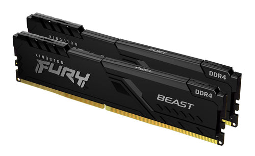 Kingston Technology FURY Beast 32GB 3200MT/s DDR4 CL16 DIMM (Kit of 2) 1Gx8 Black
