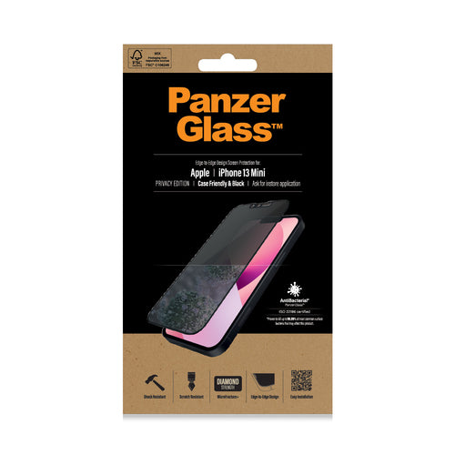 PanzerGlass ® Privacy Screen Protector iPhone 13 Mini | Edge-to-Edge Clear screen protector Apple 1 pc(s)
