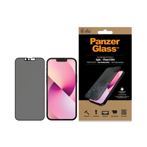PanzerGlass ® Privacy Screen Protector iPhone 13 Mini | Edge-to-Edge Clear screen protector Apple 1 pc(s)