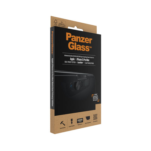 PanzerGlass ® CamSlider® Privacy Screen Protector iPhone 13 Pro Max | Edge-to-Edge Clear screen protector Apple 1 pc(s)