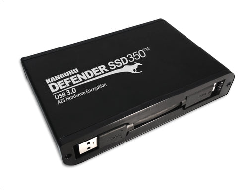 iStorage Kanguru Defender SSD350 4 TB| FIPS 140-2 Certified | Hardware Encrypted Solid State Drive | 2.5" External |SATA (SATA/600) | TAA Compliant