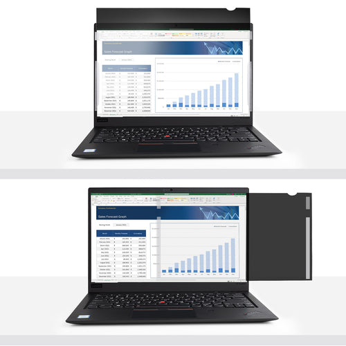 StarTech.com 14in Laptop Privacy Screen - Anti-Glare Privacy Filter for Widescreen (16:9) Displays - Laptop Monitor Screen Protector with 51% Blue Light Reduction - Reversible Matte/Glossy Sides