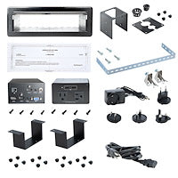 StarTech.com Conference Table Box for AV Connectivity & Power/Charging - 4K HDMI output with HDMI, DP, & VGA Inputs, GbE, Audio - Charging Station w/ 2x USB-A & 2x 120V UL AC Outlets