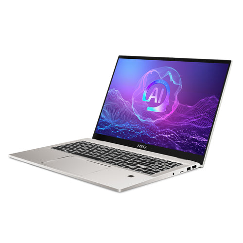 MSI Prestige A16 AI+ A3HMG-016US AMD Ryzen AI 9 365 Laptop 40.6 cm (16") Quad HD+ 32 GB LPDDR5x-SDRAM 1 TB SSD Wi-Fi 7 (802.11be) Windows 11 Home Silver