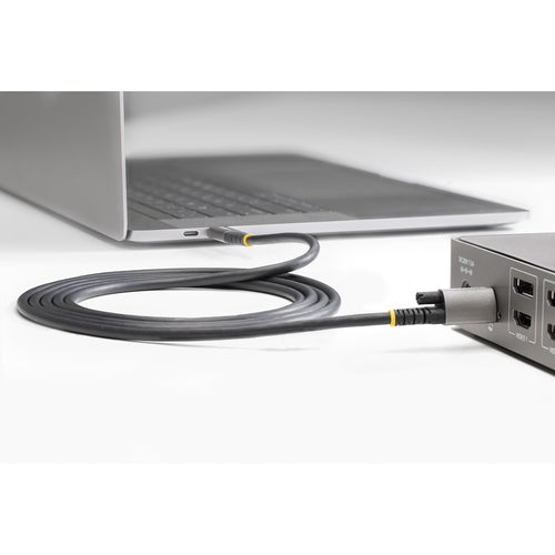 StarTech.com 3ft (1m) Top Screw Locking USB C Cable 10Gbps - USB 3.1/3.2 Gen 2 Type-C Cable - 100W (5A) Power Delivery Charging, DP Alt Mode - Single Screw Lock, USB-C Cord Charge/Sync