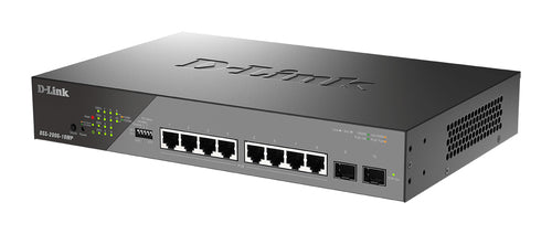 D-Link DSS-200G-10MP/E network switch Managed L2 Gigabit Ethernet (10/100/1000) Power over Ethernet (PoE) 1U Grey