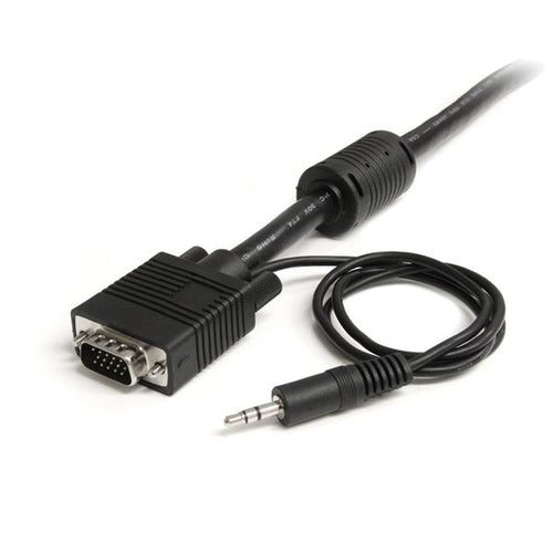 StarTech.com 6 ft Coax High Resolution Monitor VGA Cable w/ Audio - HD15 M/M