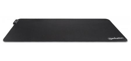 Manhattan XXL RGB LED Gaming Mousepad Smooth Top Surface Mat, Micro-textured surface for ultra-high precision with optical and laser mice (800x350x3mm), Adjustable Color-LED Lighting Modes, Non Slip Base, Water Resistant, Stitched Edges, Black, Lifetime