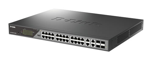 D-Link DSS-200G-28MPP network switch Managed L2 Gigabit Ethernet (10/100/1000) Power over Ethernet (PoE) 1U Grey