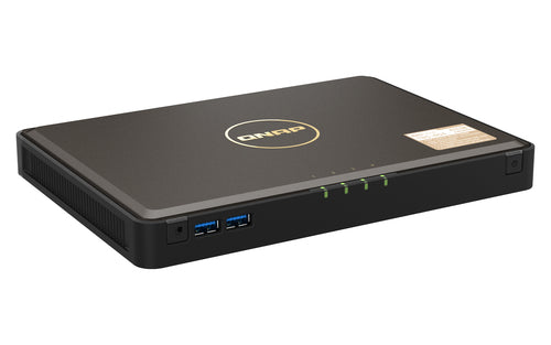 QNAP TBS-464 NAS Desktop Intel® Celeron® N5105 8 GB DDR4 0 TB QNAP Turbo System Black