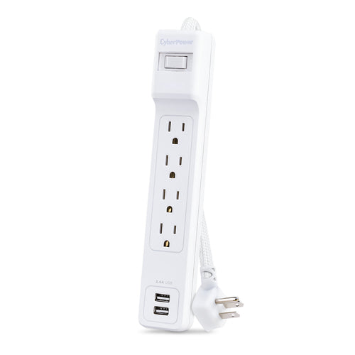 CyberPower P406U surge protector White 4 AC outlet(s) 125 V 1.8 m