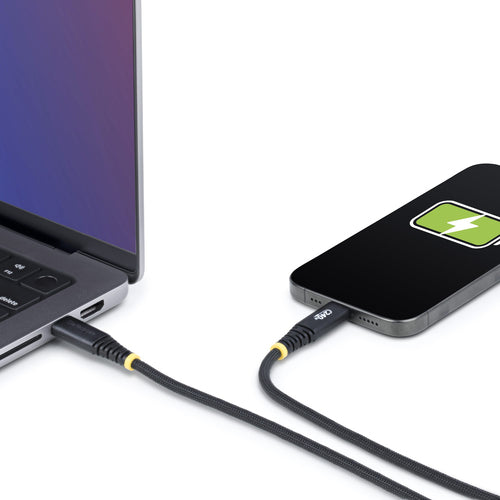 StarTech.com 10ft (3m) USB-C Charging Cable, Durable and Ultra-Flexible, 240W (5A) PD EPR, USB 2.0 Laptop Charger Cable, USB-IF Certified, Rugged USB-C Charging Cord