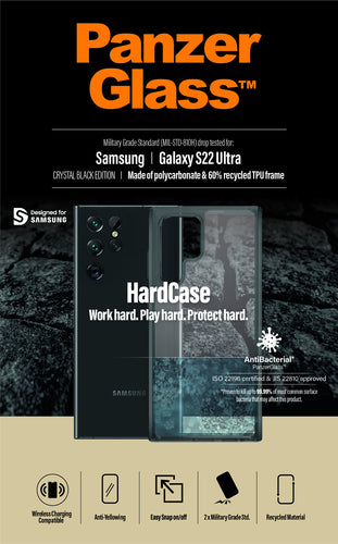 PanzerGlass ® HardCase Samsung Galaxy S22 Ultra 5G - Smokey Black