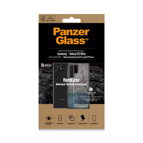 PanzerGlass ® HardCase Samsung Galaxy S22 Ultra 5G - Smokey Black