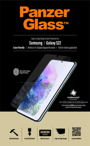 PanzerGlass ® UltraForce1 Samsung Galaxy S22 5G | Screen Protector Clear screen protector 1 pc(s)