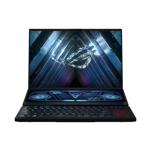 ASUS ROG Zephyrus Duo 16 GX650RX-XS97 laptop AMD Ryzen™ 9 6980HX 40.6 cm (16") WQXGA 32 GB DDR5-SDRAM 2 TB SSD NVIDIA GeForce RTX 3080 Ti Wi-Fi 6E (802.11ax) Windows 11 Pro Black