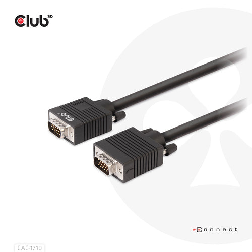 CLUB3D VGA Cable Bidirectional M/M 10m/32.8ft 28AWG