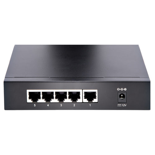 StarTech.com Unmanaged 2.5G Switch - 5 Port Gigabit Switch - 2.5GBASE-T Unmanaged Ethernet Switch - Ethernet Splitter - Din Rail or Wall Mount - Multi-Gigabit - Auto-MDIX - 9K Jumbo