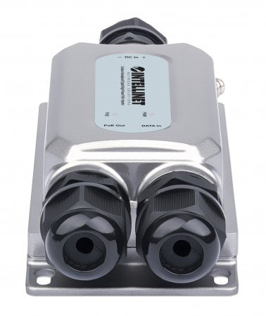 Intellinet Outdoor Vandalproof Gigabit High-Power PoE+ Injector, One 30 W Port, IEEE 802.3at/af Compliant, IP67 Waterproof, IK10 Vandal-proof, Metal Housing