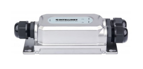 Intellinet Outdoor Vandalproof Gigabit High-Power PoE+ Injector, One 30 W Port, IEEE 802.3at/af Compliant, IP67 Waterproof, IK10 Vandal-proof, Metal Housing