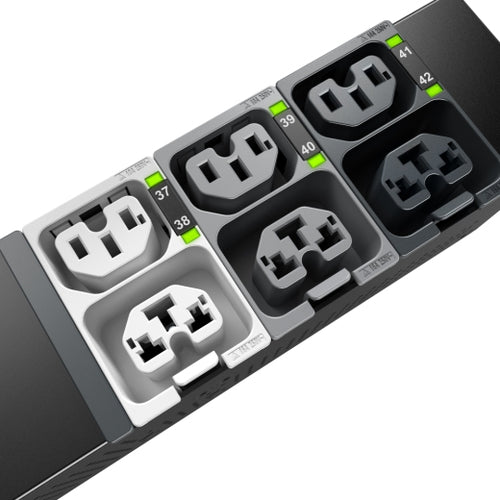APC APDU10452SW power distribution unit (PDU) 42 AC outlet(s) Black