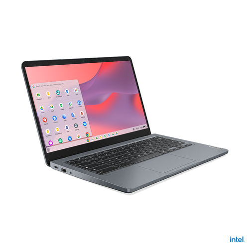 Lenovo 14e Chromebook Gen 3 Intel® N N100 35.6 cm (14") Touchscreen Full HD 4 GB LPDDR5-SDRAM 32 GB eMMC Wi-Fi 6E (802.11ax) ChromeOS US English Grey