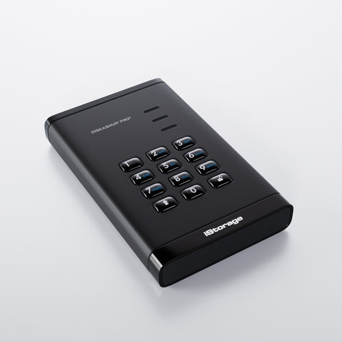 iStorage diskAshur PRO³ HDD 2TB | Secure Portable Hard Drive |FIPS 140-3 Level 3 compliant | AES-XTS 256-bit Hardware Encryption | PIN protected | OS & Platform Independent |GDPR, TAA Compliant|Brute force hack defence | Dust/Water Resistant