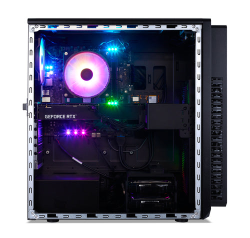 Acer Predator PO5-655 Intel® Core™ i7 i7-14700F 16 GB DDR5-SDRAM 2 TB HDD NVIDIA GeForce RTX 4070 Ti Windows 11 Pro Desktop PC Black