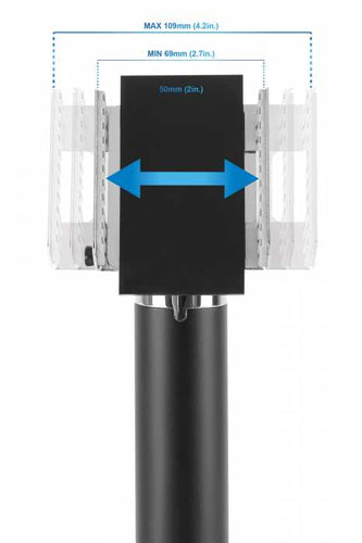 Manhattan 462242 holder Active holder Terminal Black, Silver