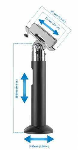 Manhattan 462242 holder Active holder Terminal Black, Silver