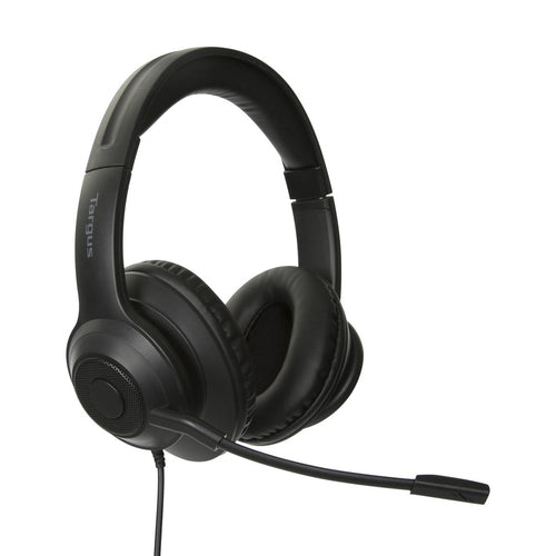 Targus AEH102TT headphones/headset Wired Head-band Office/Call center USB Type-A Black