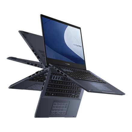 ASUS ExpertBook B5 Flip B5402FEA-XS75T laptop Intel® Core™ i7 i7-1195G7 Hybrid (2-in-1) 35.6 cm (14") Touchscreen Full HD 16 GB DDR4-SDRAM 1 TB SSD Wi-Fi 6E (802.11ax) Windows 11 Pro Black