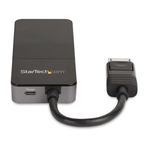 StarTech.com 3 Port Multi Monitor Adapter - DisplayPort 1.4 to 3x 4K DisplayPort Video Splitter - Dual or Triple 4K - Laptop/Desktop DisplayPort MST Hub for Multiple Monitors - For Windows PCs Only