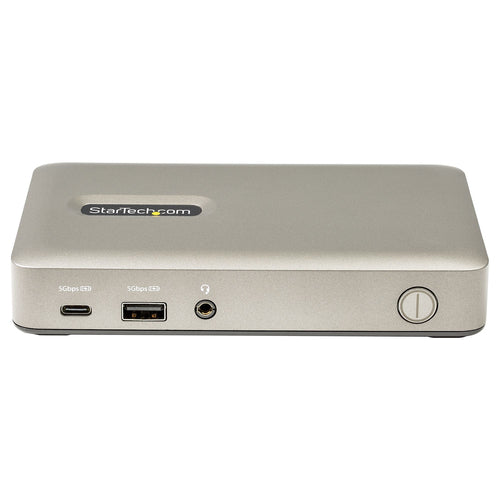 StarTech.com USB C Dock - USB-C to DisplayPort 4K 30Hz or VGA - 65W USB Power Delivery Charging - 4-Port USB 3.1 Gen 1 Hub - Universal USB-C Laptop Docking Station with Ethernet