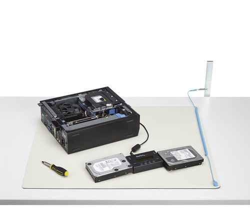 StarTech.com Anti Static Mat, ESD Mat for Electronics Repair, Anti Static Table/Desk Mat w/Detachable Grounding Wire, ANSI/ESD S 4.1, Flexible Thermoplastic Work Pad/Mat, 11x18in (30x46cm)