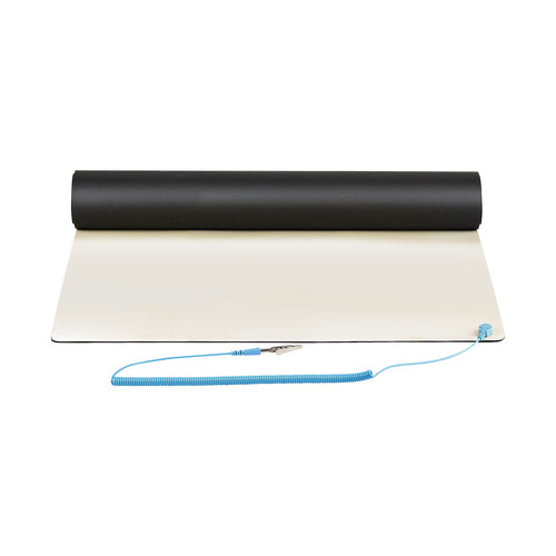 StarTech.com Anti Static Mat, ESD Mat for Electronics Repair, Anti Static Table/Desk Mat w/Detachable Grounding Wire, ANSI/ESD S 4.1, Flexible Thermoplastic Work Pad/Mat, 11x18in (30x46cm)