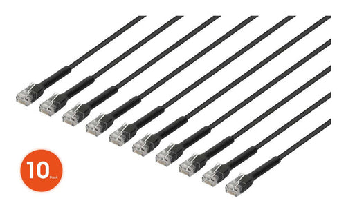 Intellinet 745161 networking cable Black 0.3 m Cat6 U/UTP (UTP)