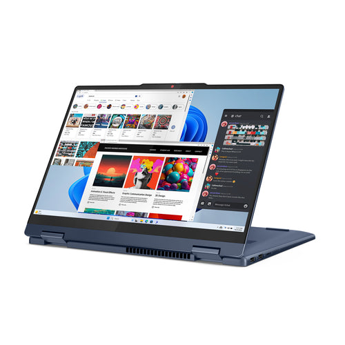 Lenovo IdeaPad 5 2-in-1 14IRU9 Intel Core 5 120U Hybrid (2-in-1) 35.6 cm (14") Touchscreen WUXGA 8 GB LPDDR5x-SDRAM 256 GB SSD Wi-Fi 6 (802.11ax) Windows 11 Home US English Blue