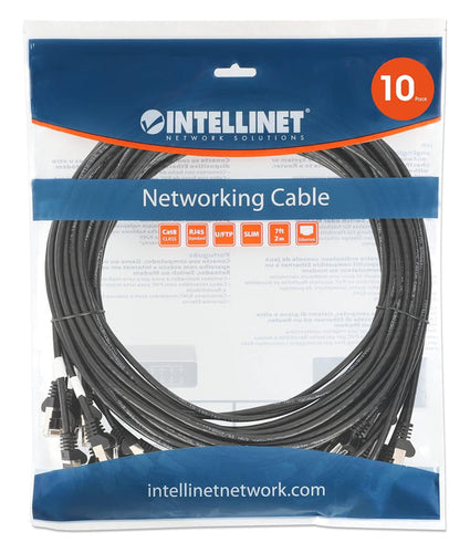 Intellinet 743662 networking cable Black 1 m Cat8.1 U/FTP (STP)