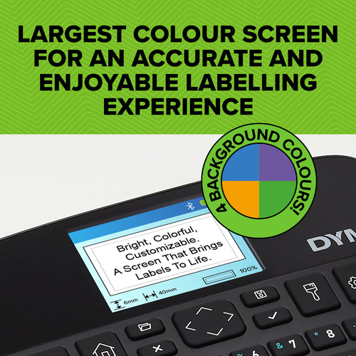 DYMO LabelManager Executive 640 CB Portable Label Printer Kit with Carry Case and 3 Label Cassettes | Compact QWERTY Label Maker | Bluetooth & USB Connectivity | Compatible with D1 Labels