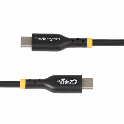StarTech.com 6ft USB-C Charging Cable, USB-IF Certified USB C Cable, 240W PD EPR, USB 2.0 Type-C Laptop Charger Cord, USB-C Data Transfer Cable, TPE Jacket, M/M