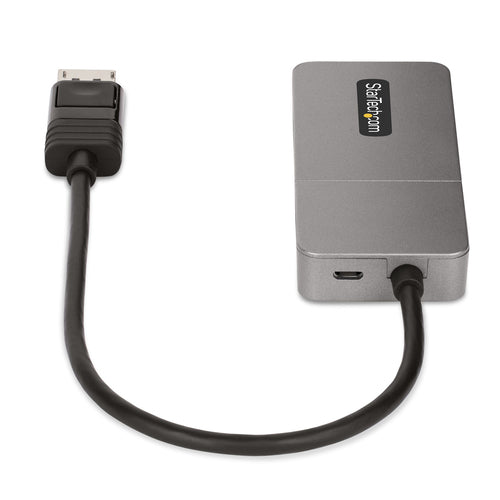 StarTech.com 3-Port MST Hub - DisplayPort to 3x HDMI, Triple 4K 60Hz Monitors, DP 1.4 Multi-Monitor Video Adapter, 1ft (30cm) Built-in Cable, USB Powered, Windows Only