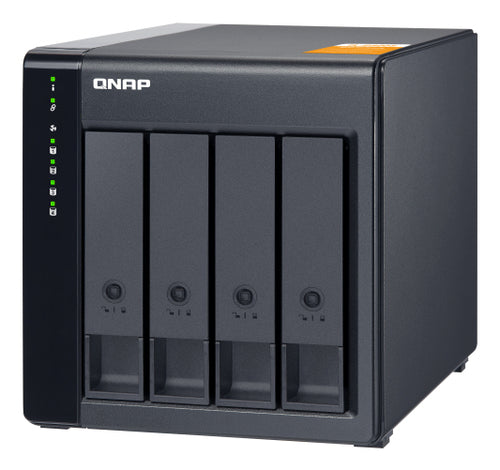 QNAP TL-D400S HDD/SSD enclosure Black 2.5/3.5"