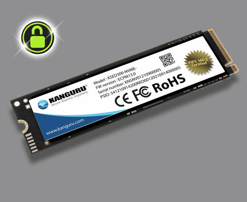 iStorage Kanguru Defender SED300 Hardware-Based Self-Encrypting Internal SSD 1 TB|FIPS 140-2 Certified | M.2 2280 Internal | PCI Express NVMe (PCI Express NVMe 4.0 x4) | TAA Compliant